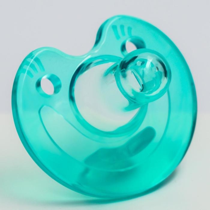 Соска - пустышка цельносиликоновая классическая &laquo;Улыбка&raquo;, от 0 мес., цвет МИКС