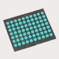 Ипликатор-коврик, основа текстиль, 70 модулей, 32 × 26 см, цвет тёмно-серый/бирюзовый Ипликатор-коврик, основа текстиль, 70 модулей, 32 × 26 см, цвет тёмно-серый/бирюзовый