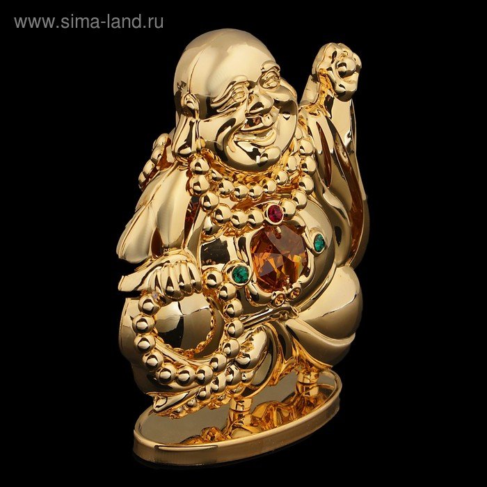 Сувенир &laquo;Будда&raquo;, 9,5&times;8&times;3,5 см, с кристаллами