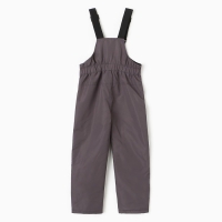 Полукомбинезон утеплённый для мальчиков, цвет серый, рост 92 см