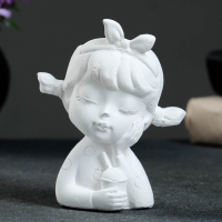 Кашпо - органайзер "Спящая девочка" белая, 7,5х12,510,5см Кашпо - органайзер "Спящая девочка" белая, 7,5х12,510,5см