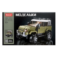 Конструктор внедорожник Sluban Модельки, 317 деталей, 6+ Конструктор внедорожник Sluban Модельки, 317 деталей, 6+