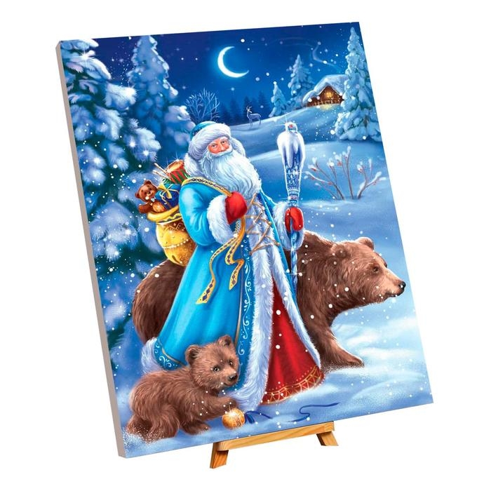 Картина по номерам на холсте с подрамником &laquo;Новый год! Дед Мороз&raquo;, 40 &times; 50 см