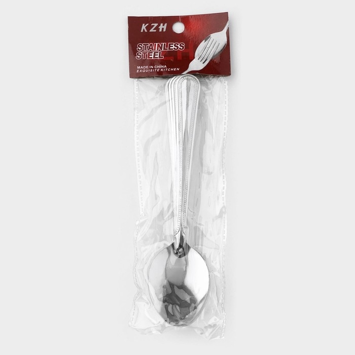 Ложки десертные из нержавеющей стали «Ванесса», длина 17,5 см, 12 шт Ложки десертные из нержавеющей стали «Ванесса», длина 17,5 см, 12 шт