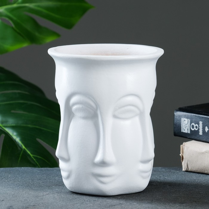 Кашпо - органайзер &laquo;Аделия&raquo; белое, 1л/ 16х13см