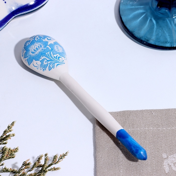 Ложка чайная с росписью &laquo;Гжель&raquo;, 14,7&times;3,5 см, микс