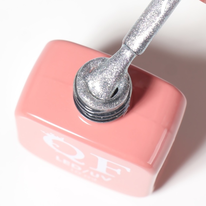 Гель лак для ногтей &laquo;CAT`S EYE PEARL&raquo;, 3-х фазный, 10 мл, LED/UV, цвет серебристый (57)