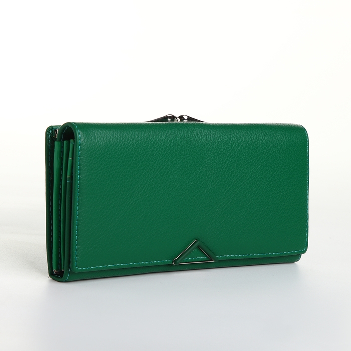 Кошелёк женский на магните, цвет зелёный Кошелёк женский на магните, цвет зелёный