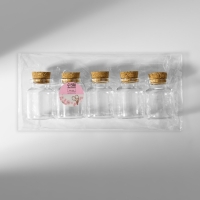 Баночки для хранения бисера, d = 3 &times; 4,5 см, 5 шт