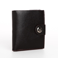 Портмоне мужское на магните, цвет коричневый