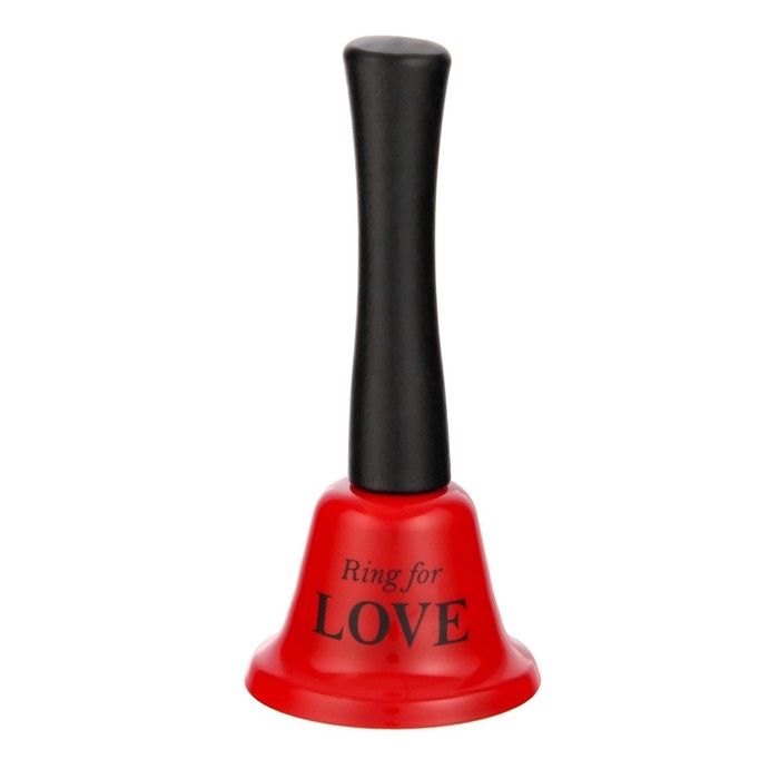 Колокольчик металлический, звонок настольный Колокольчик металлический, звонок настольный "Ring for a love", 5 х 5 х 12.5 см