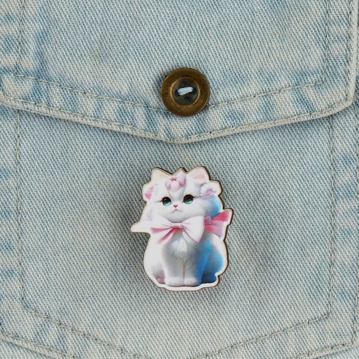 Брелок для ключей со значком &laquo;Девочка кошка&raquo;, аниме