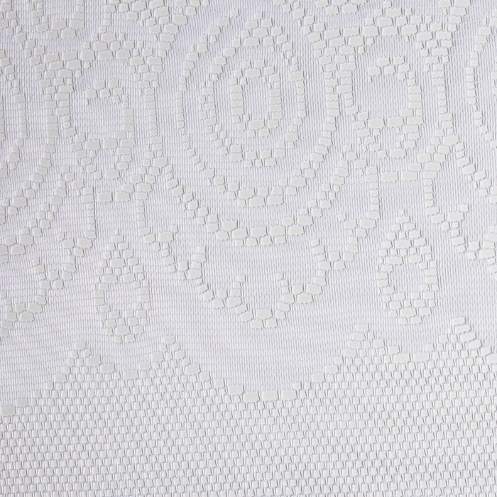 Штора без шторной ленты, размер 165х170 см, цвет белый, 100% п/э