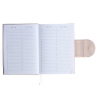 Ежедневник недатированный A5, 160 листов, deVENTE.Contea, твёрдая обложка из искусственной кожи с поролоном, розовый