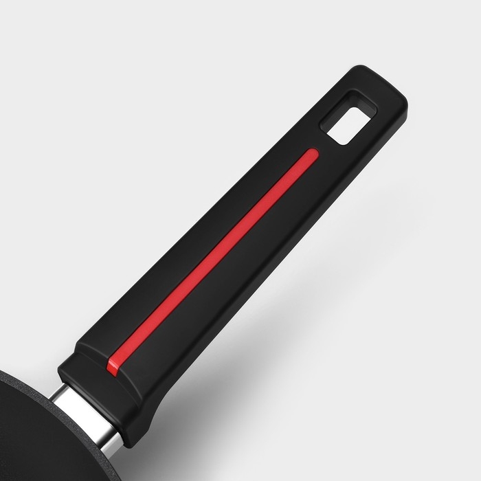 Сковорода Magistro Flame, d=26 см, h=7 см, антипригарное покрытие, индукция, цвет чёрный