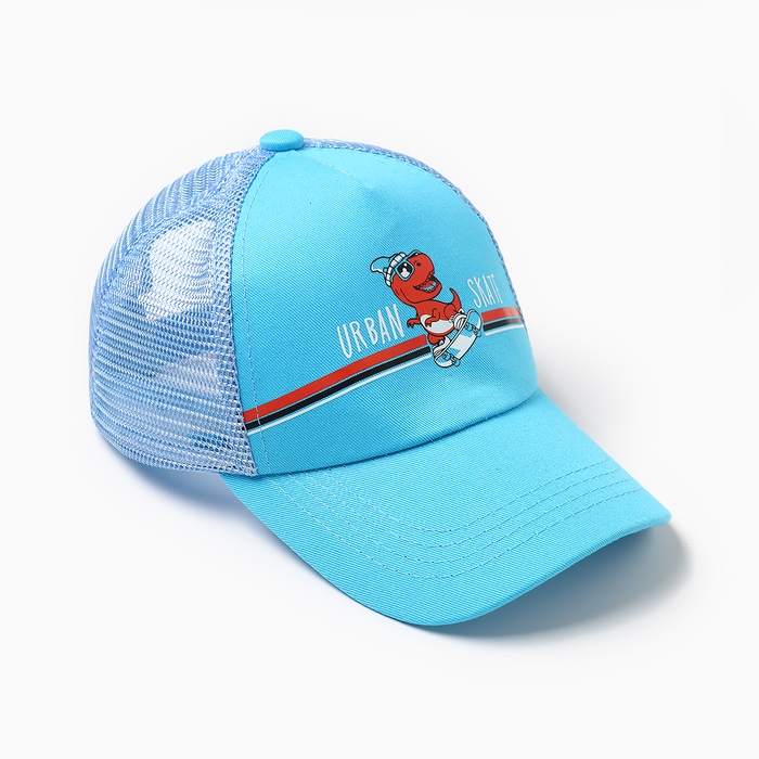 Бейсболка детская Бейсболка детская "Дино", цвет голубой, размер 52