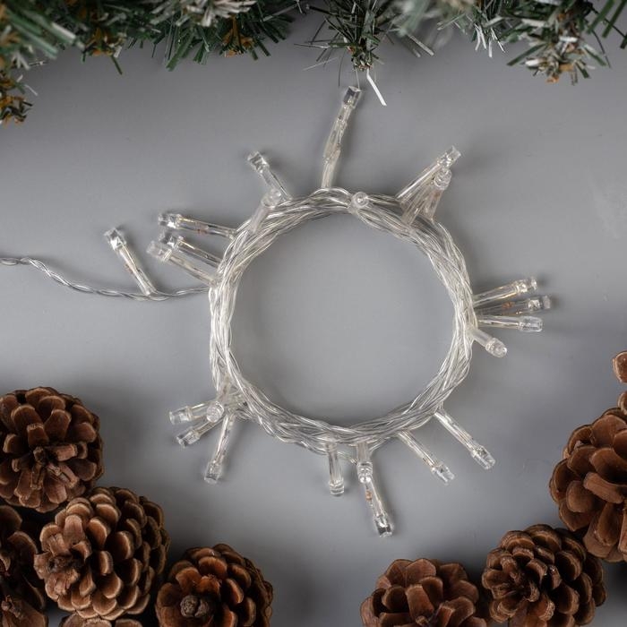 Гирлянда «Нить» 2.5 м, IP20, прозрачная нить, 25 LED, свечение RG/RB, мигание, 220 В Гирлянда «Нить» 2.5 м, IP20, прозрачная нить, 25 LED, свечение RG/RB, мигание, 220 В