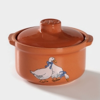 Горшочек - сотейник &laquo;Гуси&raquo;, 400 мл