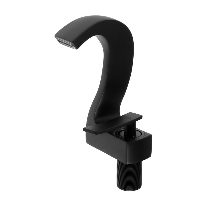 Смеситель для раковины ZEIN Z3809, дизайнерский, однорычажный, высота излива 14 см, черный Смеситель для раковины ZEIN Z3809, дизайнерский, однорычажный, высота излива 14 см, черный