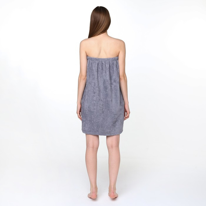 Парео для сауны "Экономь и Я", цвет серый, 68&times;150 см