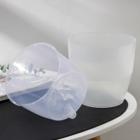 Кашпо для цветов со вставкой «Грация», 2 л, цвет прозрачный Кашпо для цветов со вставкой «Грация», 2 л, цвет прозрачный