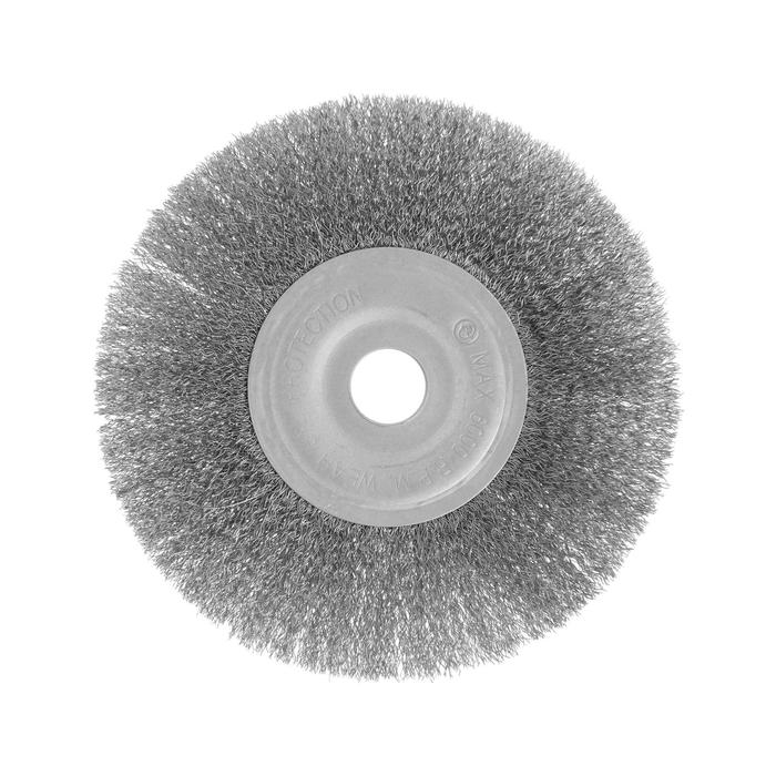 Щетка металлическая для УШМ ТУНДРА, плоская, посадка 22 мм, 175 мм
