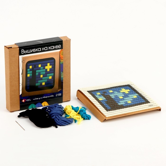 Набор для творчества &laquo;Вышивка на канве. Звёздная ночь&raquo;