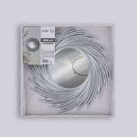 Зеркало настенное &laquo;Солнышко&raquo;, d зеркальной поверхности 11 см, цвет серебристый