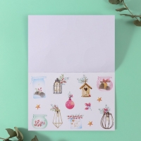 Наклейки в книжке "Новогоднее волшебство" + 3 фона голография 20,7х14 см