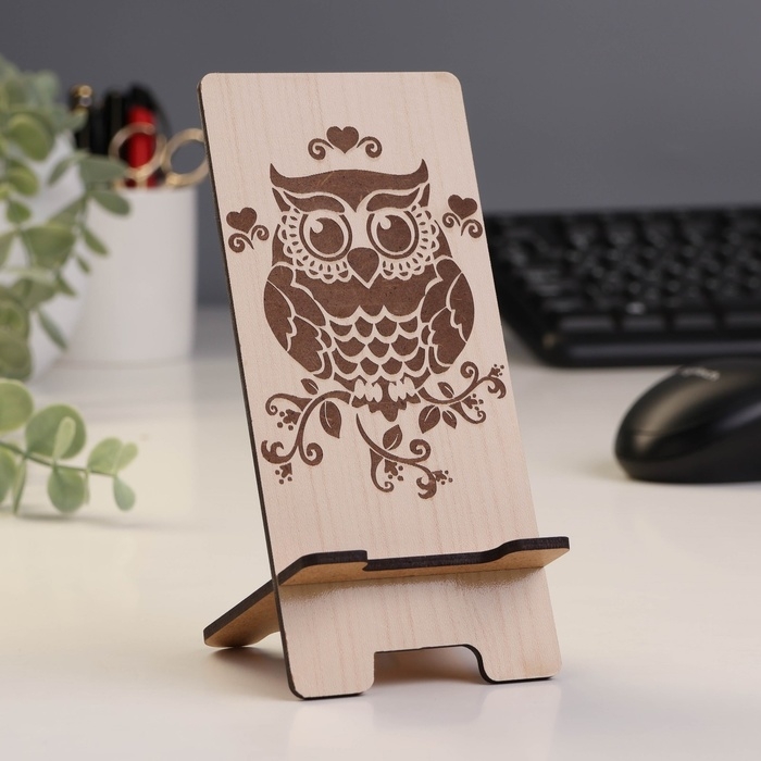 Подставка под телефон &laquo;Сова&raquo;, 7&times;8&times;15 см