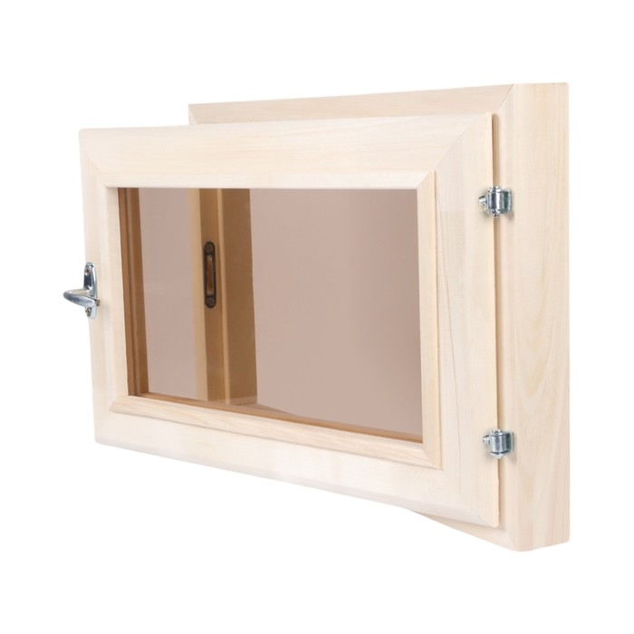 Окно, 40&times;60см, двойное стекло ЛИПА, бронза