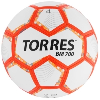 Футбольный мяч TORRES BM 700, F320654, гибридная сшивка, 32 панели, р. 4, PU