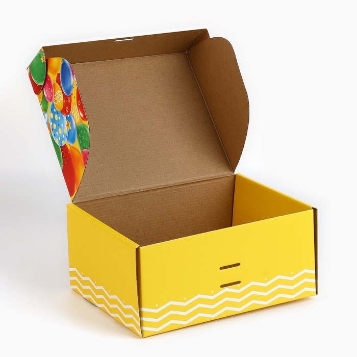 Складная коробка &laquo;С днём рождения&raquo;, 22 х 16.5 х 10 см