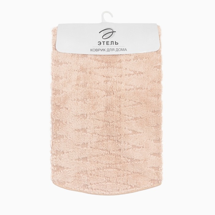 Ковер Этель "Zig-Zag" &Oslash; 100 см, бежевый,  70% хлопок, 30% п/э, 1500 г/м2