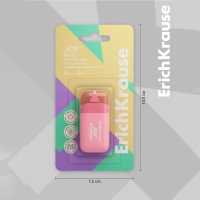 Корректирующая лента 5 мм х 6 м, ErichKrause JOY Pastel, компактный размер, защитный колпачок, микс, блистер Корректирующая лента 5 мм х 6 м, ErichKrause JOY Pastel, компактный размер, защитный колпачок, микс, блистер