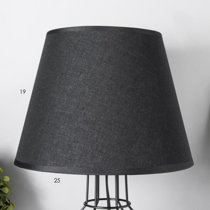 Настольная лампа Бойл E27 40Вт черный 25х25х40 см RISALUX