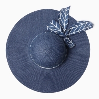 Шляпа женская MINAKU, цв. синий, р-р 58 Шляпа женская MINAKU, цв. синий, р-р 58