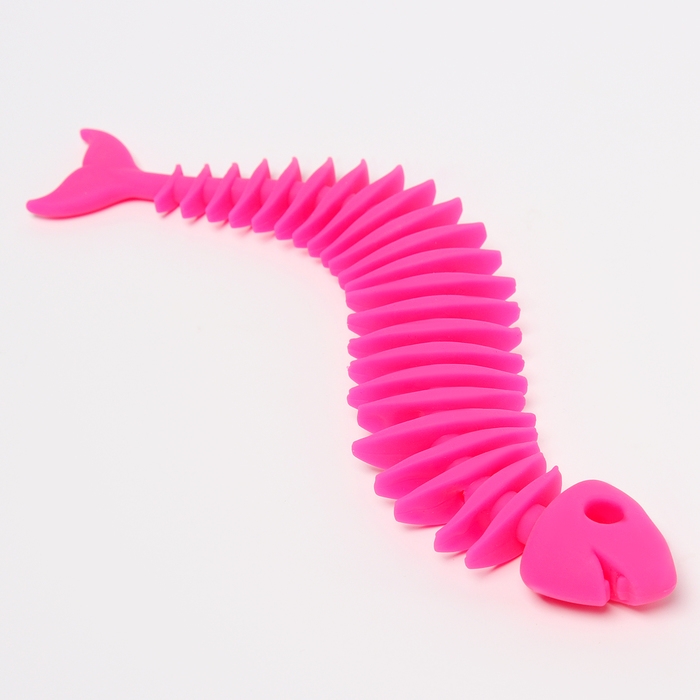 Антистресс сквиш мялка &laquo;Скелет рыбы&raquo; , в пакете