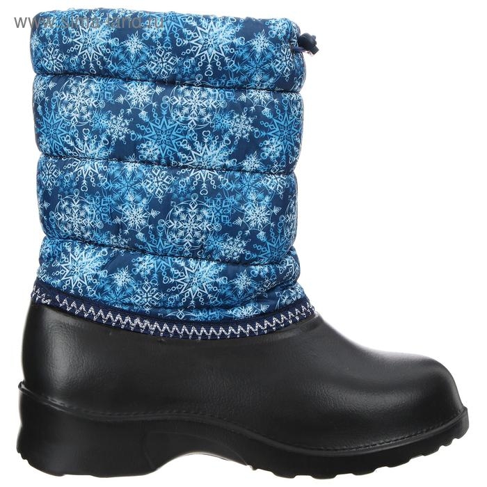 Сапоги комбинированные с фиксатором, искусственный мех, размер 38, цвета микс