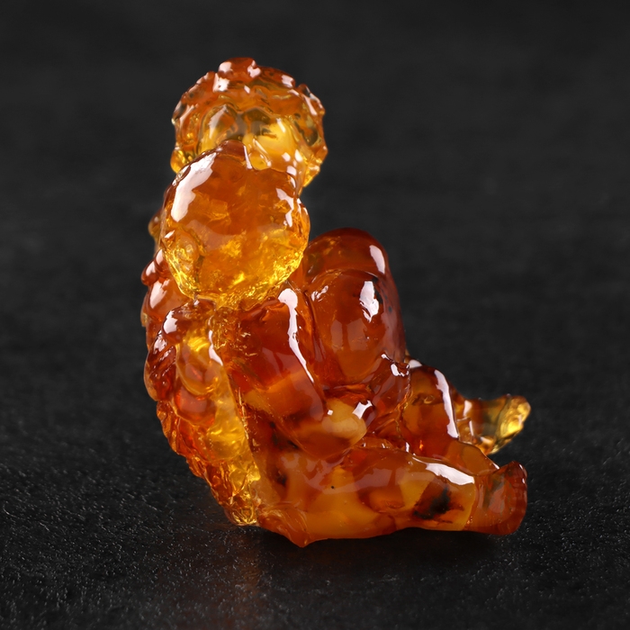 Сувенир "Ангелочки близнецы", янтарь