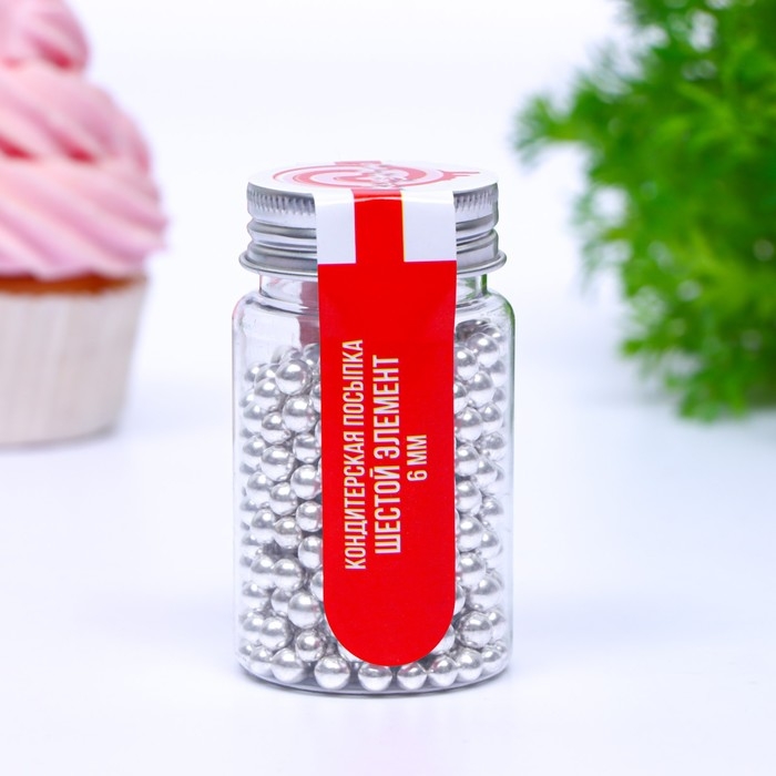 Кондитерская посыпка &laquo;Шестой элемент&raquo;, 6 мм , 50 г