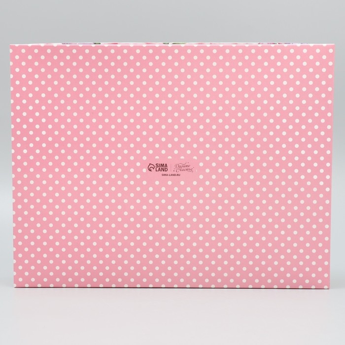 Коробка подарочная, упаковка, &laquo;Пионы&raquo;, 32 х 24 х 9 см