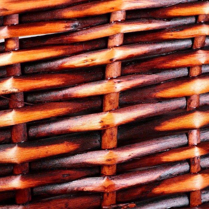 Набор плетеных корзин, 3 шт, 38х30х9/17, 25х20х7/12 см, темный, ива