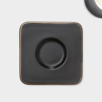 Набор керамический кофейный &laquo;Мейси&raquo;, 12 предметов: 6 чашек 100 мл, 6 блюдец d=11 см, цвет чёрный