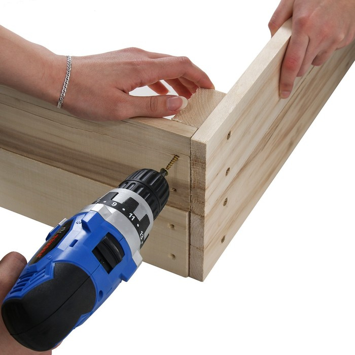 Песочница детская деревянная, без крышки, 100 &times; 100 &times; 20 см, без покраски, сосна, Greengo