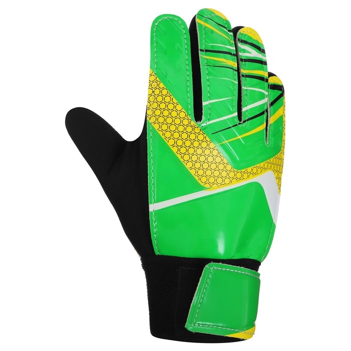 Перчатки вратарские ONLYTOP, р. 7, цвет зелёный Перчатки вратарские ONLYTOP, р. 7, цвет зелёный