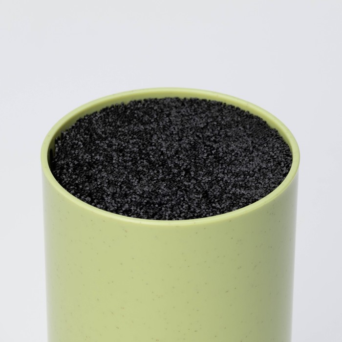 Подставка для ножей с наполнителем &laquo;Нежность&raquo;, 22&times;11 см, цвет зелёный