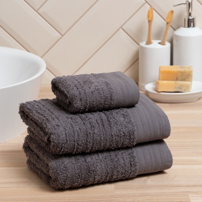 Полотенце махровое Love Life «Идеал» 70х140 см, серый, 100% хл, 450 гр/м2 Полотенце махровое Love Life «Идеал» 70х140 см, серый, 100% хл, 450 гр/м2