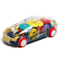 Машина &laquo;Шестерёнки&raquo;, инерция, свет, цвет МИКС