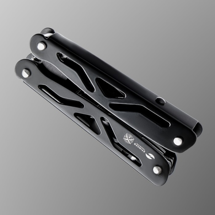 Мультитул Stinger с нейлоновым чехлом, 12 функций, сталь, алюминий, чёрный Мультитул Stinger с нейлоновым чехлом, 12 функций, сталь, алюминий, чёрный